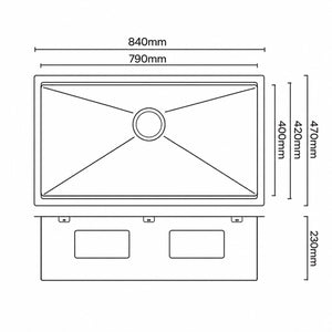Mercer Workstation Sinks | Single Bowl