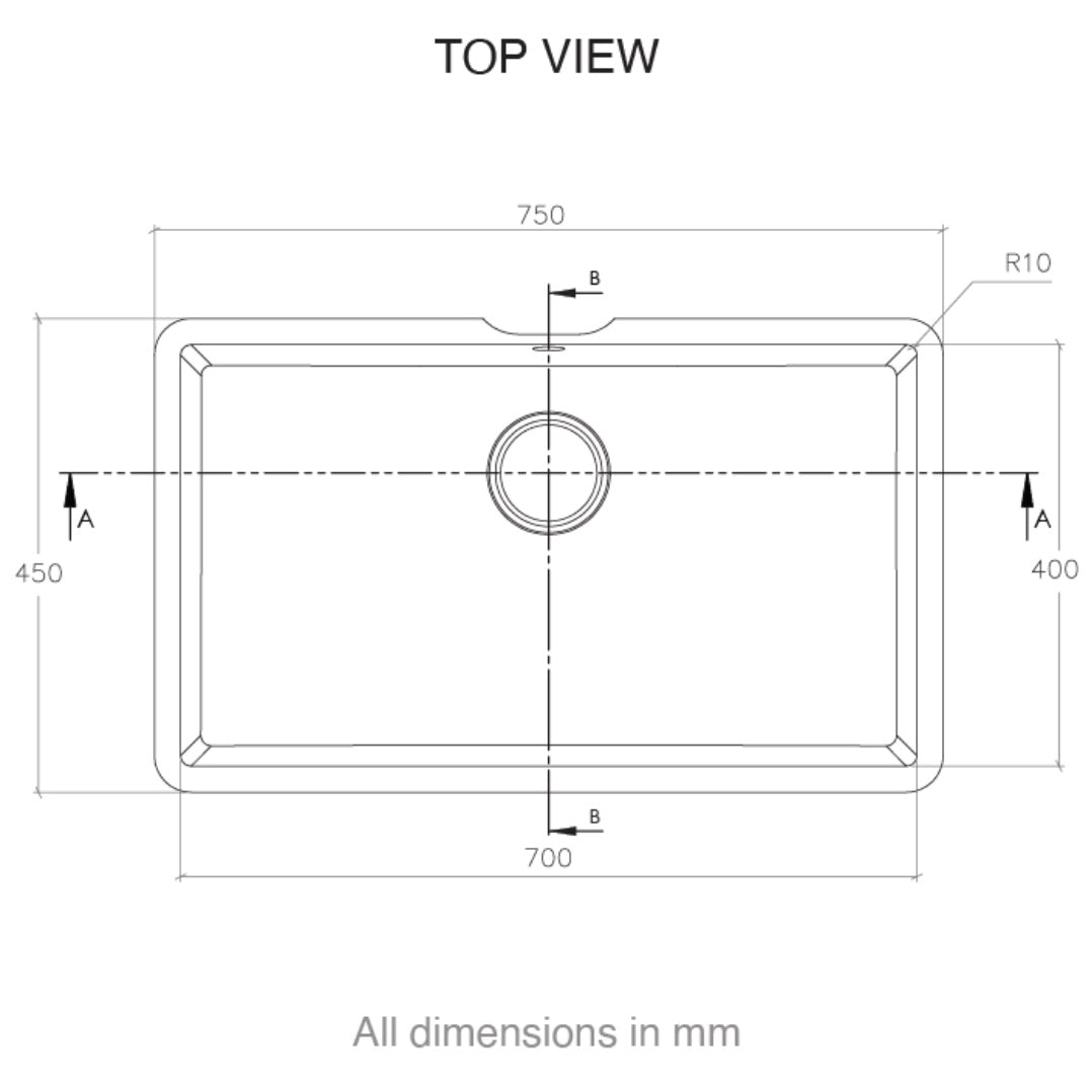 Corian® Integrated Kitchen Sink 966 | Glacier White