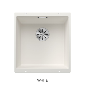 Blanco Subline 400-U White Silgranit undermount single bowl kitchen sink