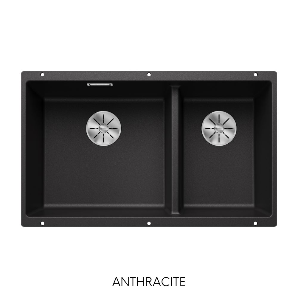 Blanco Subline 430/270-U Anthracite Silgranit undermount double bowl kitchen sink