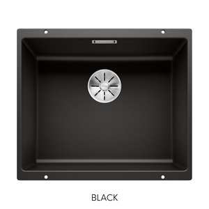 Blanco Subline 500-U Black Silgranit undermount single bowl kitchen sink