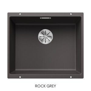 Blanco Subline 500-U Rock Grey Silgranit undermount single bowl kitchen sink