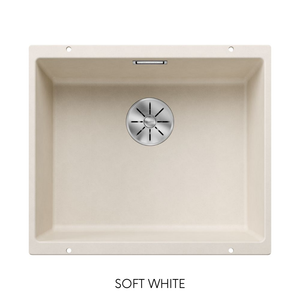 Blanco Subline 500-U Soft White Silgranit undermount single bowl kitchen sink