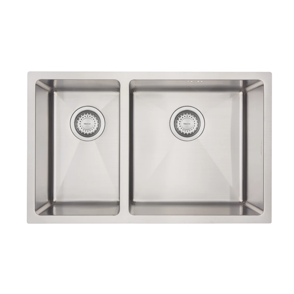 Mercer DV201-L Bristol 1 1/2 Bowl Stainless Steel Kitchen Sink | Left Hand