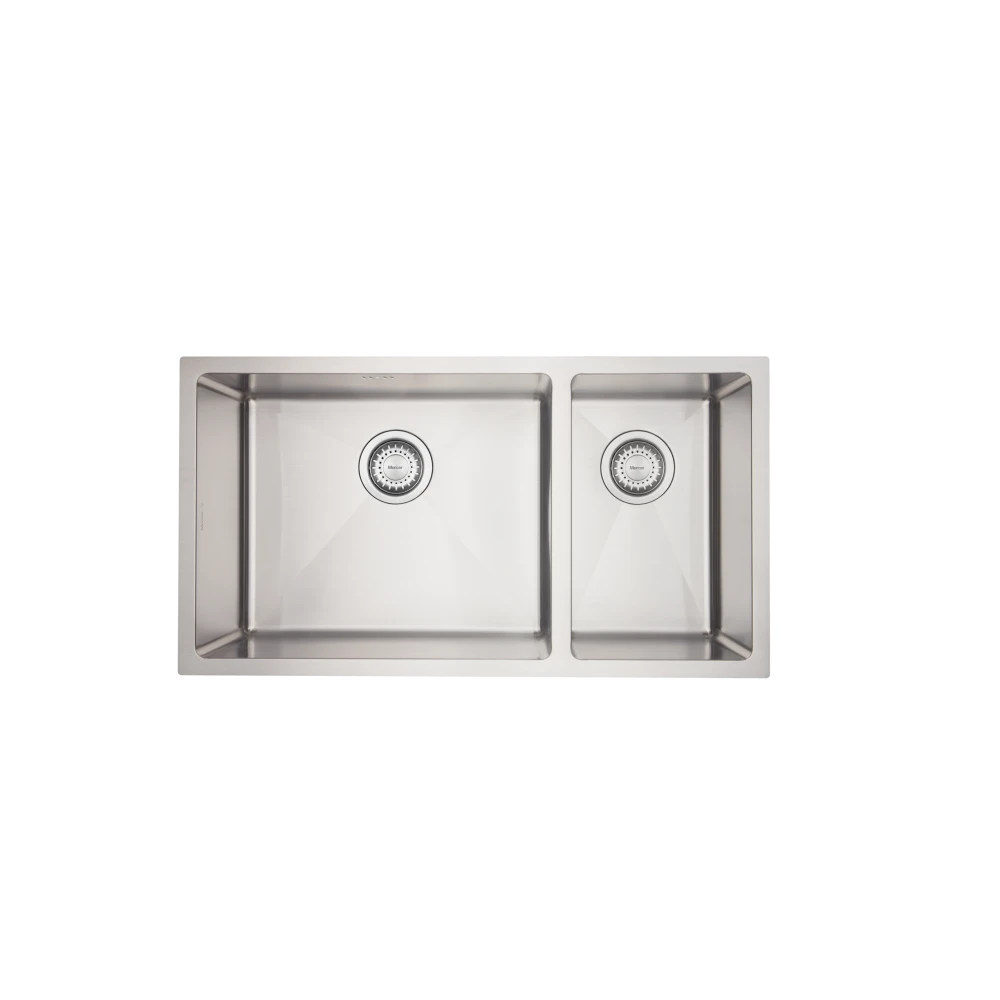 Mercer DV202-R Burlington 1 1/2 Bowl Stainless Steel Kitchen Sink | Right Hand