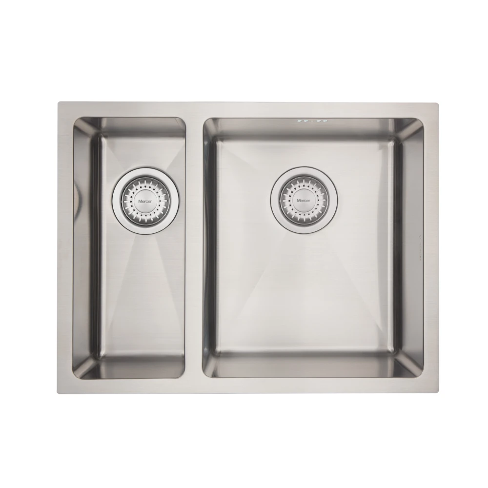 Mercer DV203-L Brighton 1 1/4 Bowl Stainless Steel Kitchen Sink | Left Hand