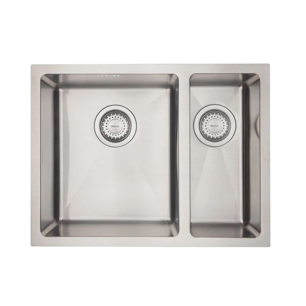 Mercer DV203-R Brighton 1 1/4 Bowl Stainless Steel Kitchen Sink | Right Hand
