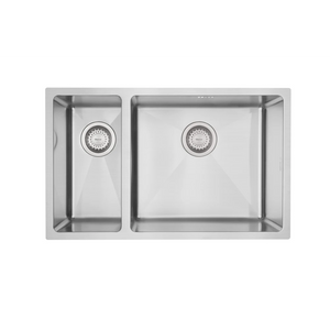 Mercer DV205-L Lincoln 1 1/2 Bowl Stainless Steel Kitchen Sink | Left Hand