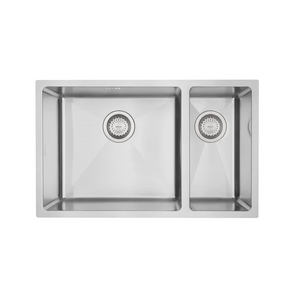Mercer DV205-R Lincoln 1 1/2 Bowl Stainless Steel Kitchen Sink | Right Hand