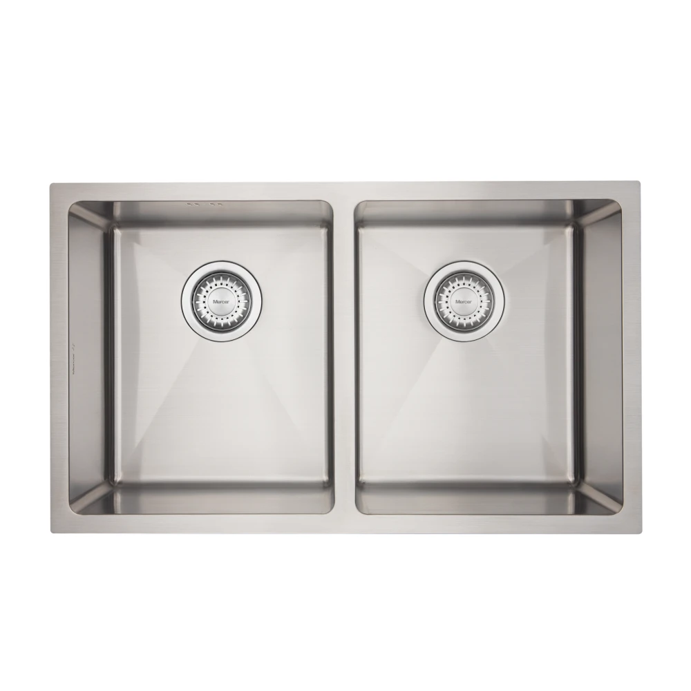 Mercer DV206 Lancaster Double Bowl Stainless Steel Kitchen Sink