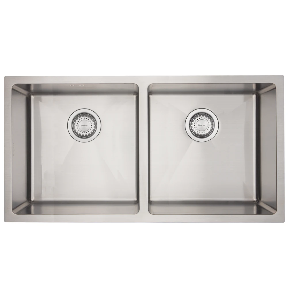 Mercer DV207 Dorset Double Bowl Stainless Steel Kitchen Sink