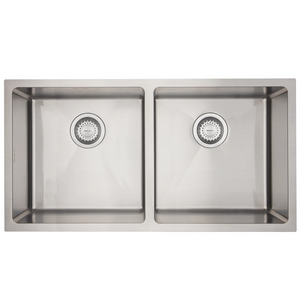 Mercer DV207 Dorset Double Bowl Stainless Steel Kitchen Sink