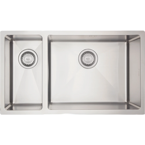 Mercer DV208-L Worcester 1 1/4 Bowl Stainless Steel Kitchen Sink | Left Hand