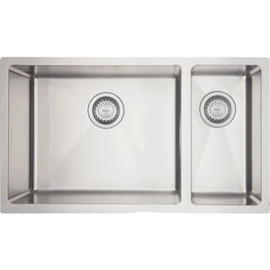 Mercer DV208-R Worcester 1 1/4 Bowl Stainless Steel Kitchen Sink | Right Hand