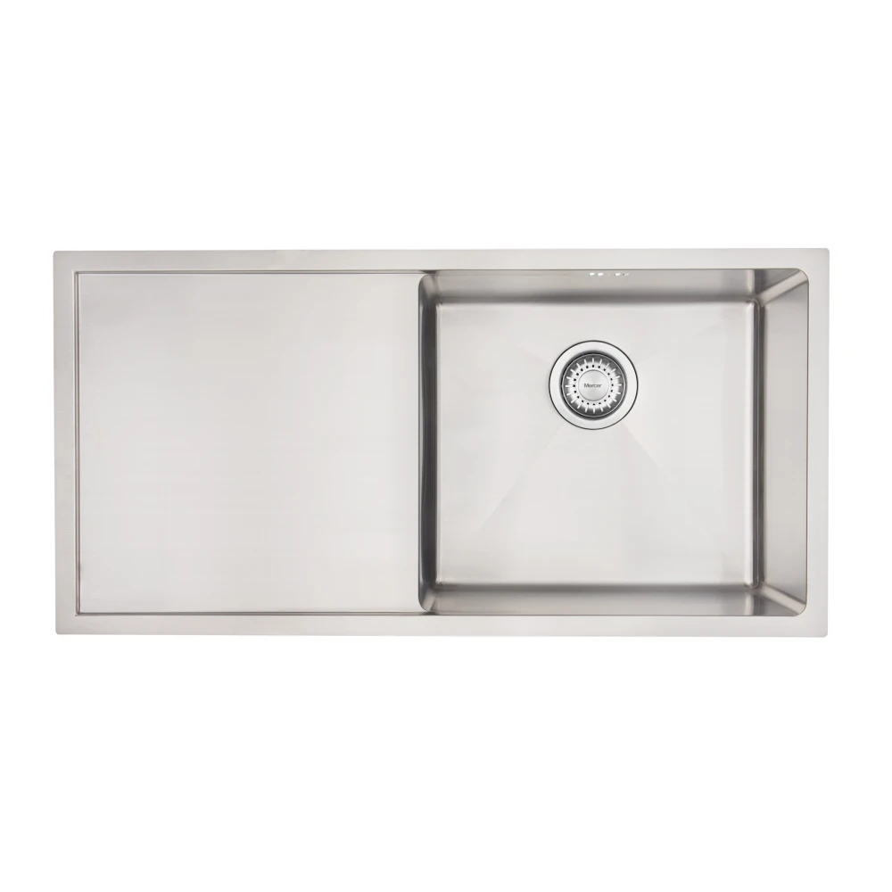 Mercer DV401-L Salford Single Bowl and Drainer Stainless Steel Kitchen Sink | Left Hand