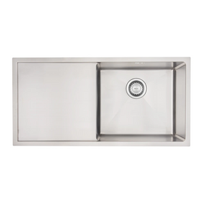 Mercer DV401-L Salford Single Bowl and Drainer Stainless Steel Kitchen Sink | Left Hand