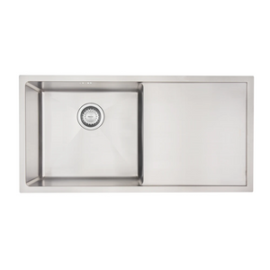 Mercer DV401-R Salford Single Bowl and Drainer Stainless Steel Kitchen Sink | Right Hand