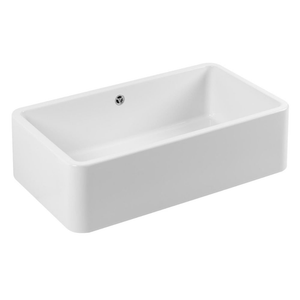 Apron front farmhouse sink with deep single bowl design