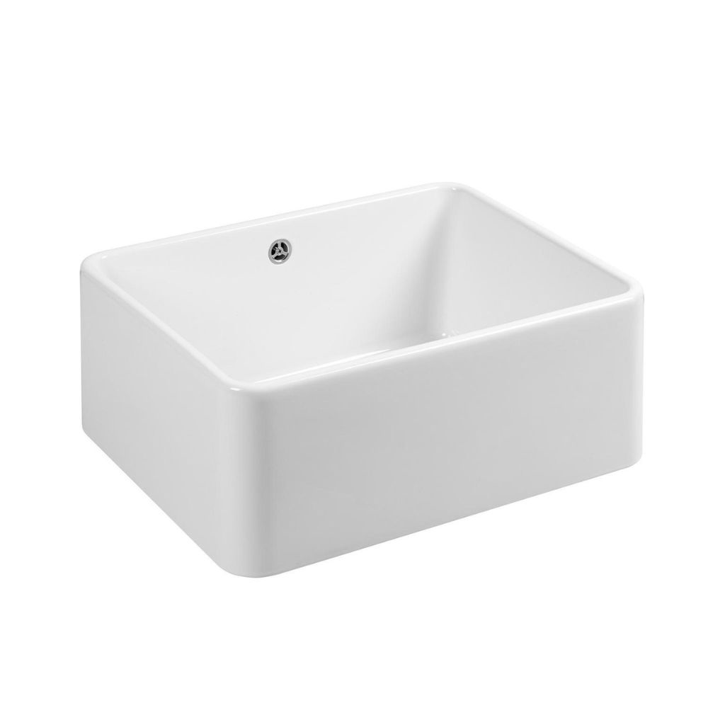Hafele Farmhouse Butler Sink XS 600 in glossy white finish