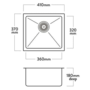 Mercer DV090 Somerset Single Bowl Sink