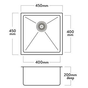 Mercer DV102 Essex Single Bowl Sink