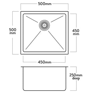 Mercer DV108 Loxley Single Bowl Laundry Sink